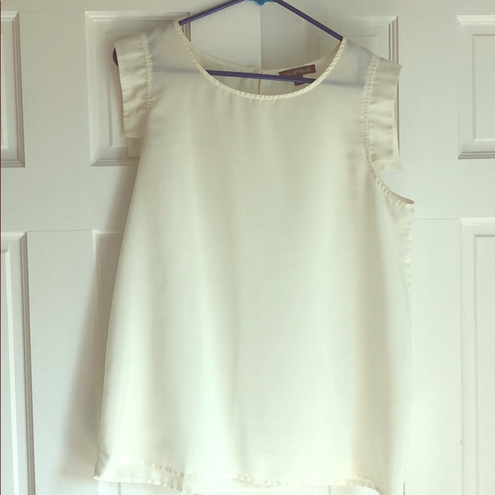 Tinley Road Sheer Cream Top